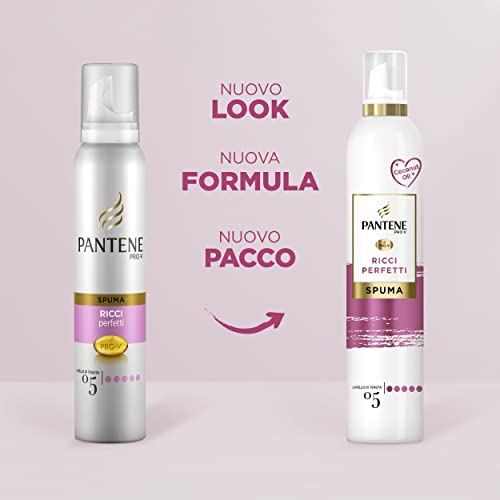Pantene Pro-V Spuma Ricci Perfetti, Nutriente E Termoprotettiva, Con Olio Di Cocco, Ricci Definiti Per Tutto Il Giorno, 200ML