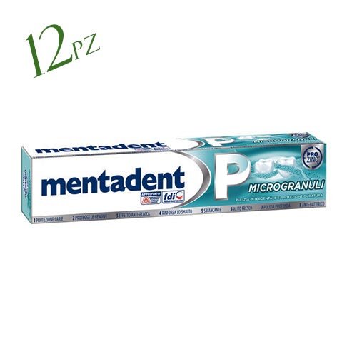 MENTADENT P DENTIFRICIO MICROGRANULI 12X75ML