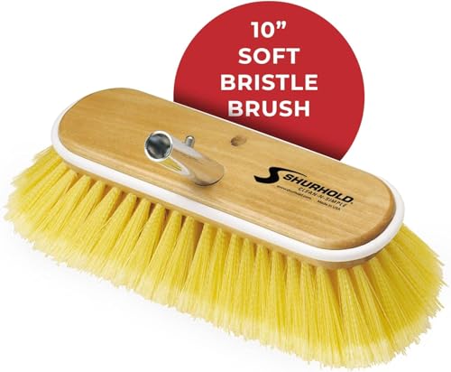 Shurhold Deck Brush with Soft Yellow Polystyrene Bristles
