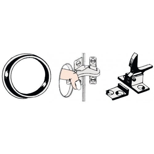 OSCULATI Chiusura a Molla Nylon Nero