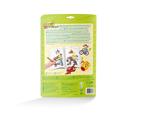 CRAYOLA Mini Kids, Album Adesivi & Forme Veicoli Stravaganti, 32 Pagine da Colorare e 4 Fogli di Adesivi, Attività Creativa per Bambini, età 2+, 25-6938G