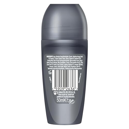 Dove Men+Care Deodorante Roll On Advanced Care Sport Fresh, Deodorante Uomo Antitraspirante Senza Alcol, con 1/4 di Crema Idratante, Protezione Fino a 72 Ore, 50 ml