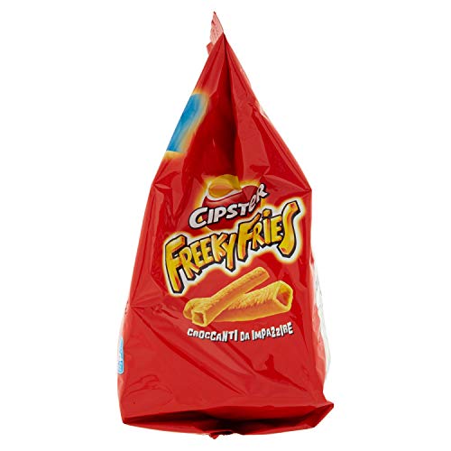 Cipster Freeky Fries, Chips di Patate, Forma Unica e Croccanti da Impazzire, 125g (multipack 5 bustine da 25g)