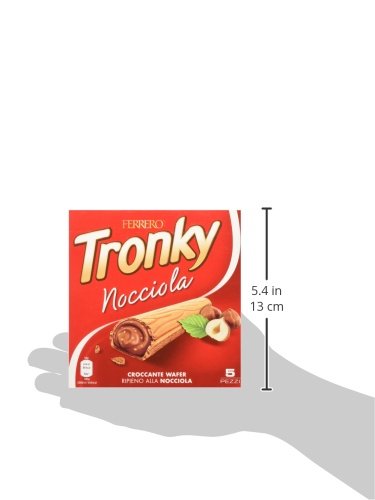 Kinder Ferrero Tronky Croccanti Wafer alla Nocciola - 10 confezioni da 5 barrette