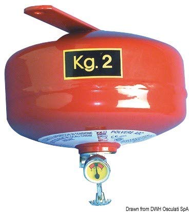 Anaf Antincendi Estintore Automatico 2 kg a Pioggia