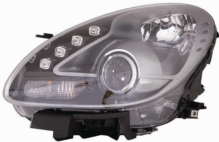 FARO DEPO H7-H1 C/MOTORE ELETTRICO A LED PARABOLA NERA ALFA ROM. GIULIETTA - 04/'10 - DX