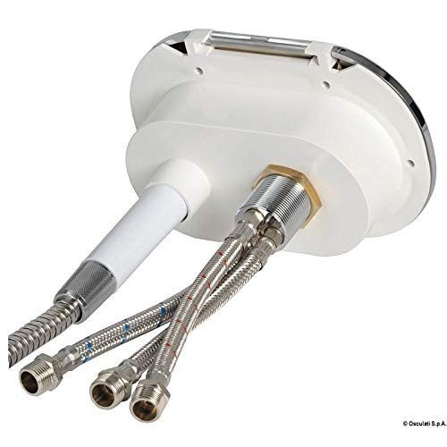 OSCULATI Box Doccia Bianco Tubo PVC 4 m Uscita Posteriore