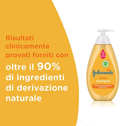 Johnson's Baby, Shampoo Senza Coloranti Solfati Alcol e Sapone, Non Più Lacrime