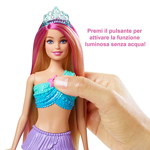 Barbie-Dreamtopia Sirena Luci Scintillanti Bambola