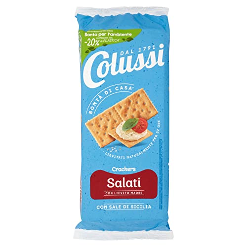 Colussi Crackers Salati - Sale salato da 500 g Kekse biscuits salted Cookies