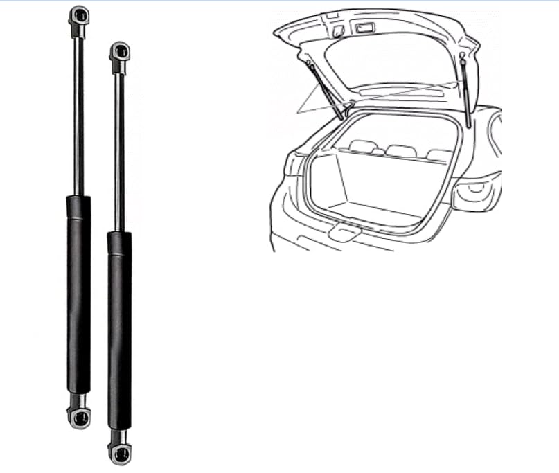 CG94 COPPIA MOLLA A GAS COMPATIBILE GOLF V 2003 (L=450- S=180 - F=535)