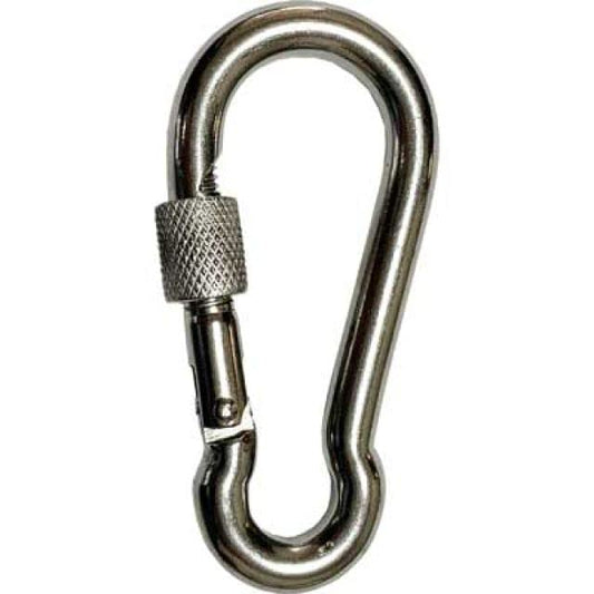 MOSCHETTONE CON GHIERA INOX mm 100