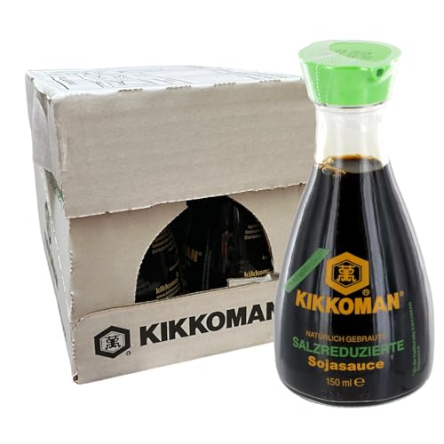 Kikkoman Dispenser Di Salsa Di Soia. (Meno Salato) 6X150 Ml. - 900 g