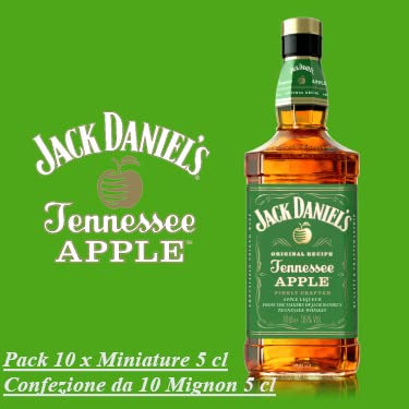 10 x Jack daniel's Tennessee Whiskey 5 cl vol miniature P.E.T.