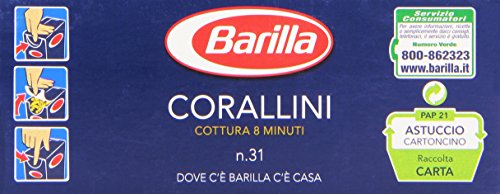 Barilla - Corallini, Cottura 7 Minuti - 500 g - [confezione da 12]