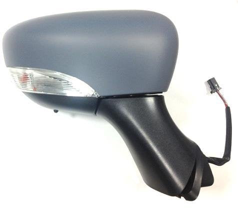 RETROVISORE ELETT. Termico RIBALTAB. Destro [Lato Passegero] per Auto: Clio - Calotta da VERNICIARE - C/SONDA 11PIN