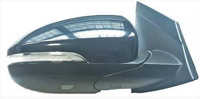 CG94 RETROVISORE ELETT. Termico Rib. C/Fan. E Luce di CORTESIA Sinistra [Lato Guida] per Auto: Tucson - Calotta Nera Liscia - 10PIN