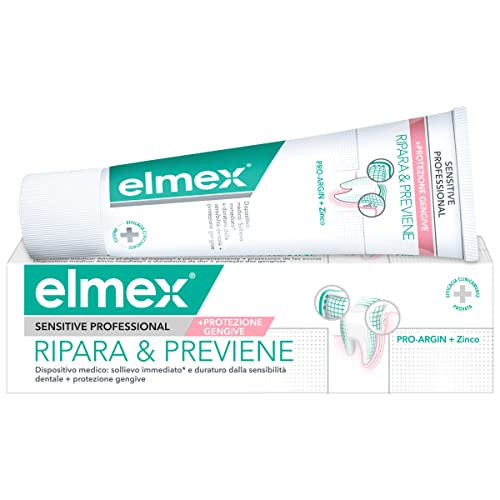 elmex Dentifricio Sensitive Professional Ripara e Previene denti sensibili 75 ml | Trattamento Per Denti Sensibili | Sollievo immediato dal dolore* | Previene la recessione gengivale