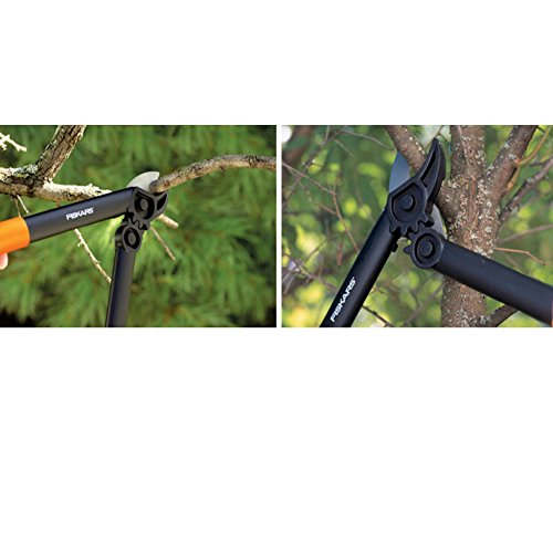 Fiskars PowerGear Anvil Gear Shears for Dry Twigs and Branches