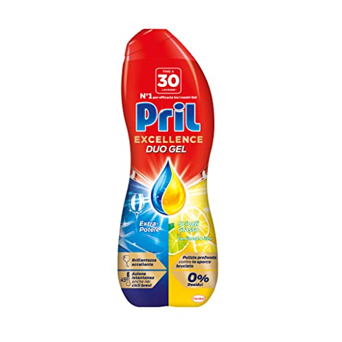 Pril Excellence Duo Gel Detersivo lavastoviglie Gel con Limone