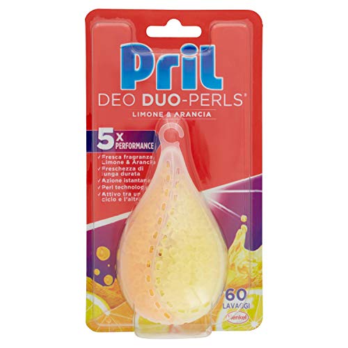 Pril Deo-Perls, Deodorante Lavastoviglie al Limone, 60 lavaggi - [confezione da 4]