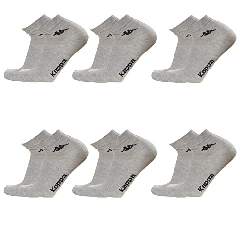 Kappa, 6 paia di mini calza fantasmino altezza caviglia in cotone elasticizzato.