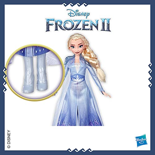 Disney Frozen Elsa Fashion Doll With Long Blonde Hair and Blue Outfit Inspired by Frozen 2 – Toy for Kids 3 Years Old and Up