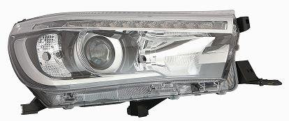 RICAM 10576 PROIETTORE HB3-LED PREDISPOSIZIONE PER REGOLAZIONE ELETTRICO PER HI-LUX PICK-UP LATO DESTRO (LATO PASSEGGERO) DAL 2016/03 AL 2020/09