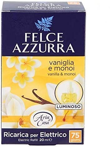 Felce Azzurra Aria Casa Vaniglia e Monoi Refil Deodorante per ambienti, ricarica per diffusore, 20 ml