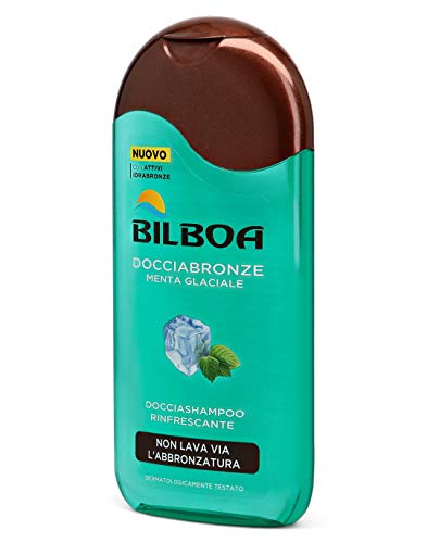 Bilboa, Docciabronze Nutriente, Doccia Shampoo con Oil Carrot per Corpo e Capelli, Idrata la Pelle e non Toglie l'Abbronzatura, Dermatologicamente Testato, Flacone da 250 ml