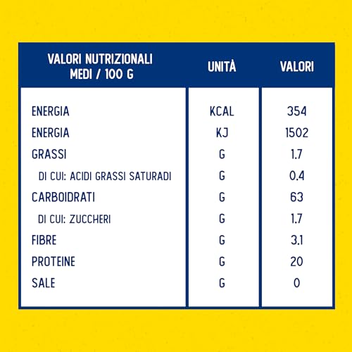 Barilla Pasta Fusilli Protein+, Pasta Proteica di Semola di Grano Duro con Proteine di Piselli, 400 g