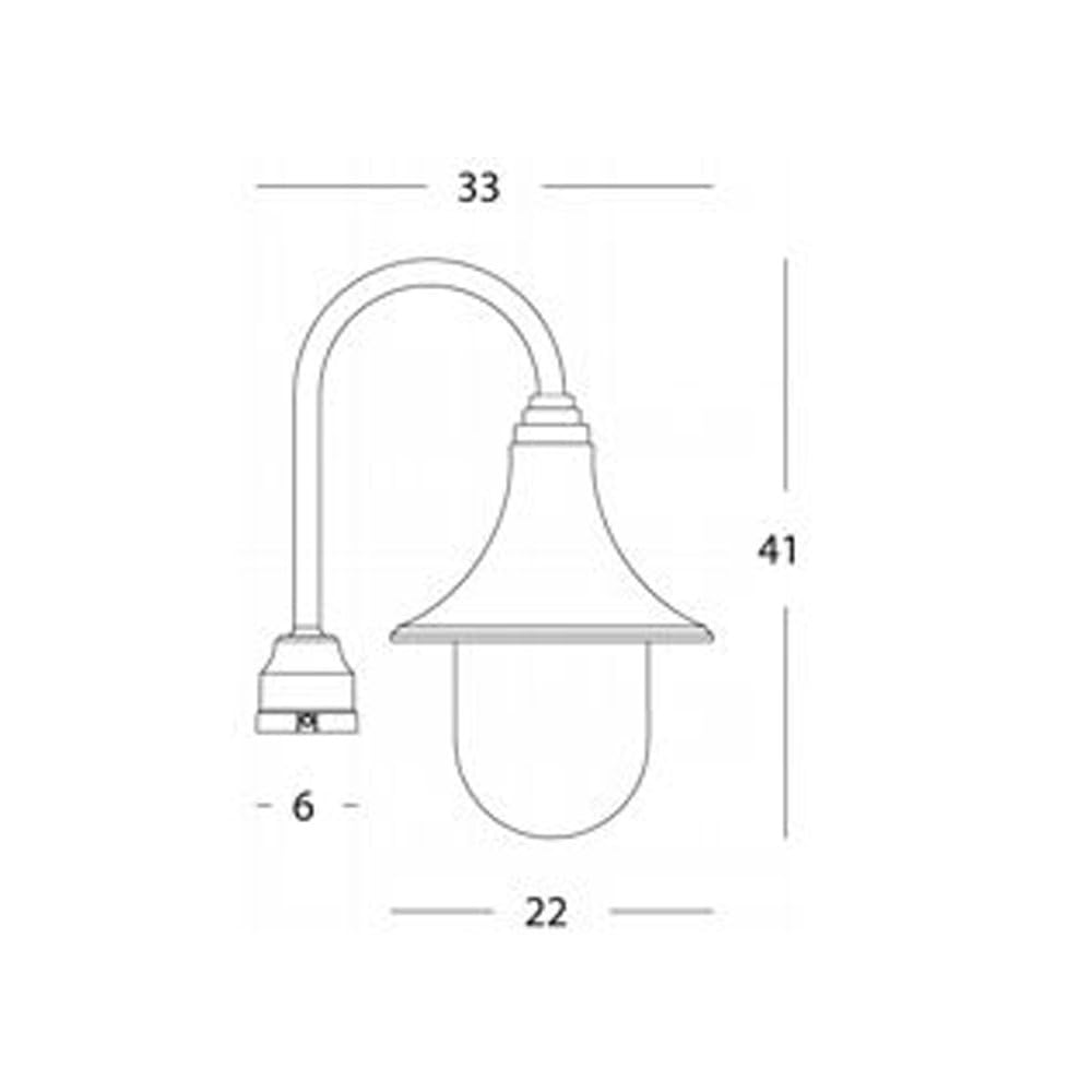 Lanterna Per Palo 'Marine' Struttura In Termoplastico, Diffusore Trasparente. Parabola In Alluminio. E27, Ip43. Attacco A Colonna Da Ø 60 Mm. Solo Corpo Lan