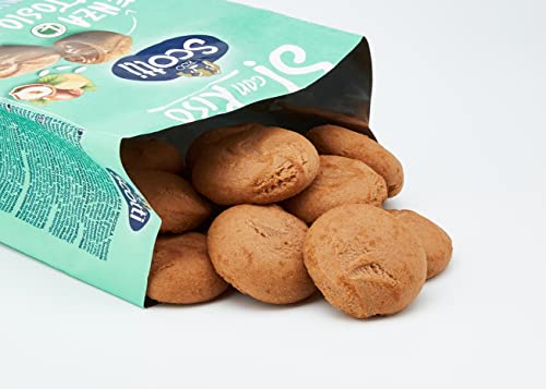 Si con Riso - Frollino Ripieno alla Crema alla Nocciola - Biscotti Senza Lattosio e Senza Olio di Palma - 200 g
