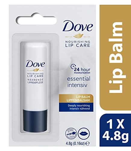 Balsamo Labbra Stick | Dove Nourishing Lipcare 4,8g | Essential Intensiv | Burrocacao |