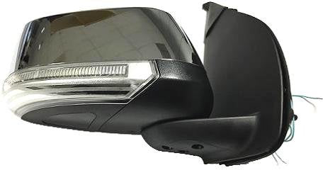 RETROVISORE ELETT. Term. Rib. C/Fan. Destro [Lato Passegero] per Auto: Pathfinder - Calotta CROMATA - 9PIN