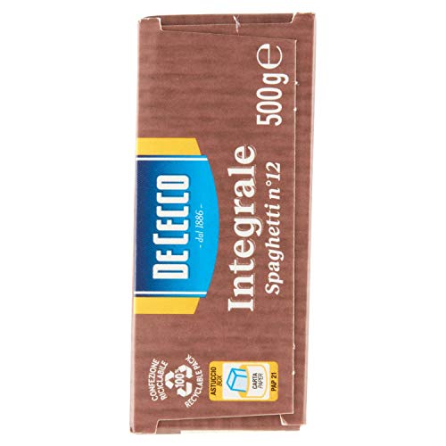 De Cecco Spaghetti Integrali 500 gr [Pacco da 5 Pezzi]