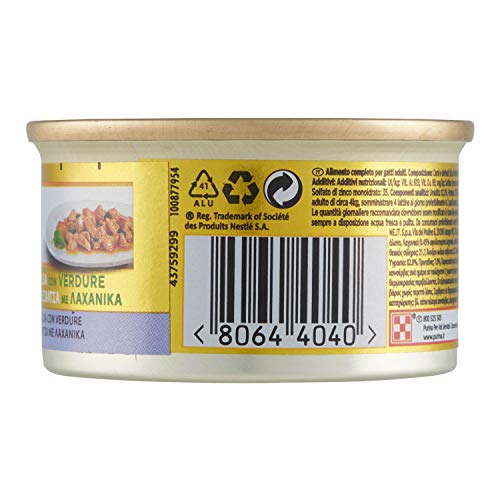 Gourmet Gold Dadini di vitello in salsa con verdure - Cibo per Gatti - 85 gr