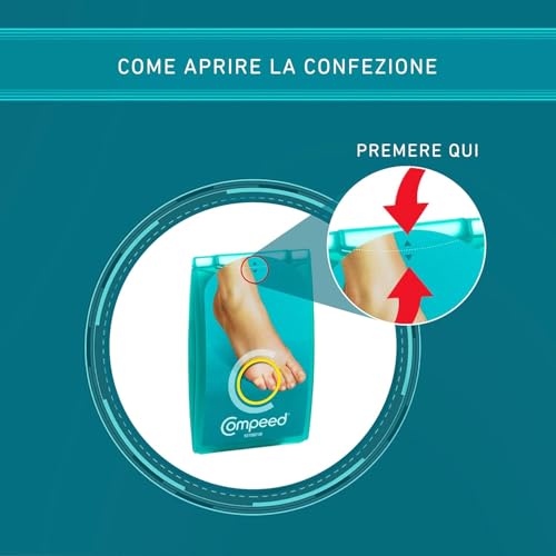Compeed Cerotti Per Calli, Formato Medio, Cerotti, Lunga Durata, 10 Unità