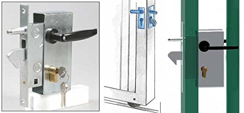 IBFM 447 Serratura a Gancio da Infilare, 60 mm