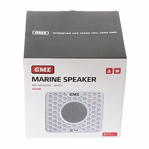 GME GS400 S-4 Marine Box - Altoparlanti 80 W, colore: Bianco
