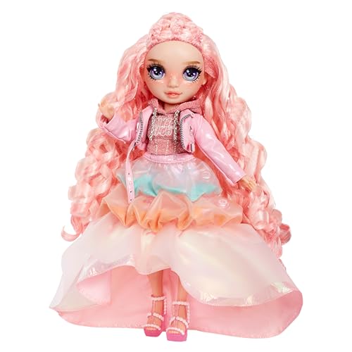 Rainbow High Winter Wonderland - Sunny (Giallo) - Bambola fashion da 28 cm, con neve magica nascosta che si gonfia con l'acqua, con kit per pupazzo di neve, Età 4-12 anni e ai collezionisti