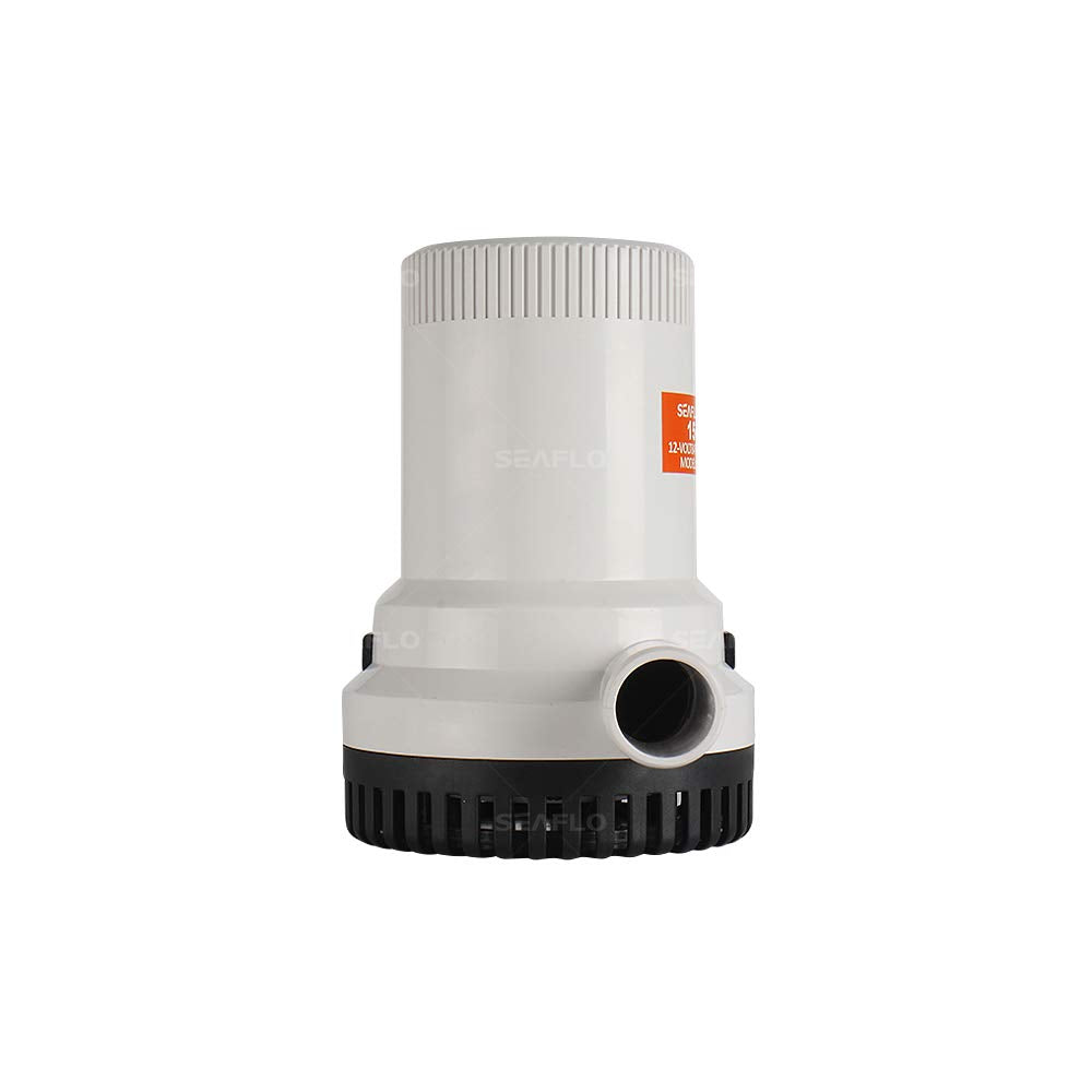 BTK Pompa di Sentina Seaflo 1500 GPH da 12V Elettrica ad Immersione con Filtro Rimovibile per Barca Camper Giardino Vasca Piscina