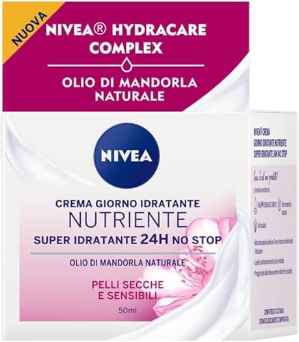 Nivea Essentials Super Idratante 24H Nutriente, Crema Giorno Viso per Pelli Secche e Sensibili, 50 ml