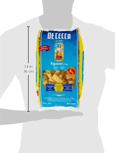 De Cecco - Rigatoni N.24, 1 Kg - [confezione da 6]