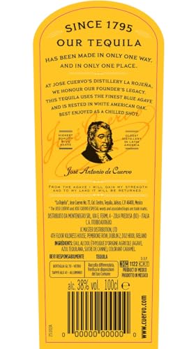 Jose Cuervo Especial Reposado 100cl – Tequila invecchiato 4 mesi in botti di quercia. Gusto dolce. 38% vol.