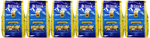 De Cecco Mezzi Paccheri - 6 pezzi da 500 g [3 kg]