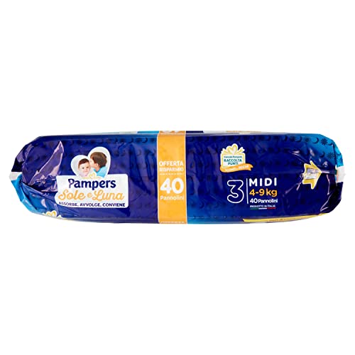 PAMPERS SOLE&LUNA JUNIOR pacco doppio x30 pezzi