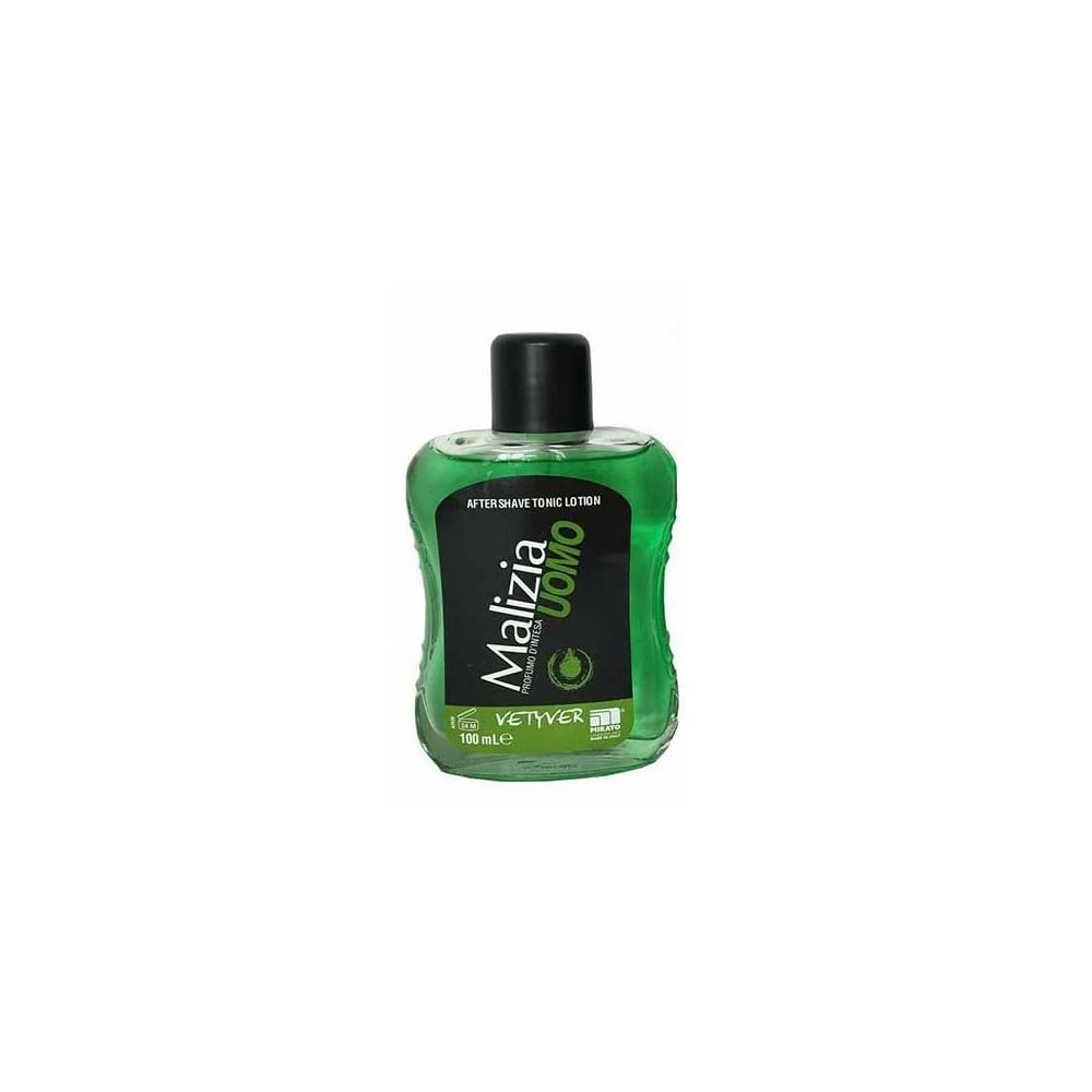 12 x MALIZIA Uomo After Shave Tonic Lotion Vetyver 100 Ml