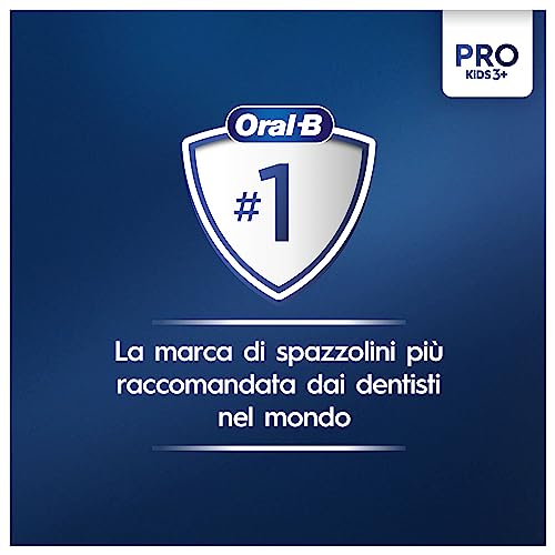 Oral-B Spazzolino Elettrico Ricaricabile Pro Kids Frozen, 1 Testina, per Bambini da 3 Anni in Su, 1 Spazzolino
