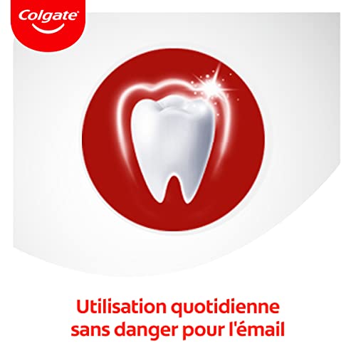 COLGATE - Dentifricio bianco Max Ultra Perle di freschezza | denti più bianchi in 3 giorni* - freschezza duratura - elimina le macchie in profondità* - dentifricio al fluoro - Confezione da 2 x 75 ml